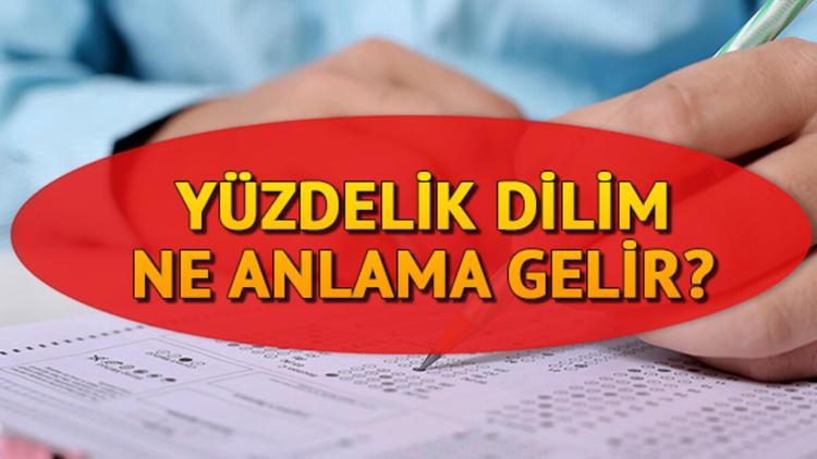 Genel yüzdelik dilim nedir, 2020 yüzdelik dilimleri belli oldu mu