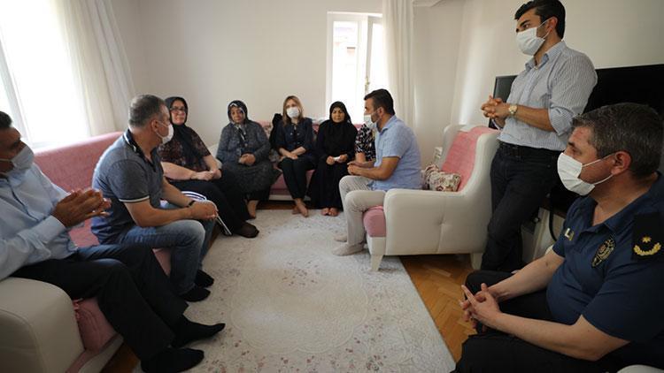 MKE Ankaragücü Başkanı Mertten şehit ailesine taziye ziyareti