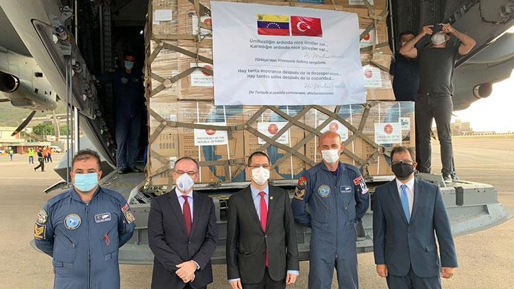 MSB duyurdu: Türkiyenin gönderdiği tıbbi yardım malzemeleri Venezuelaya ulaştı