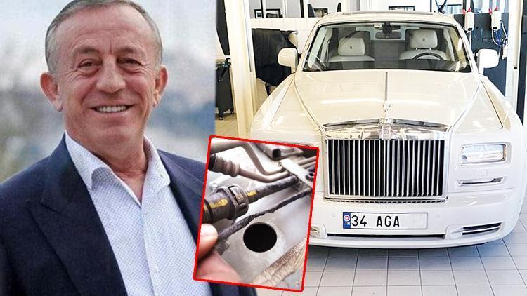 Ali Ağaoğluna fare şoku Milyon euro’luk Rolls Royce Phantom büyük zarar gördü...
