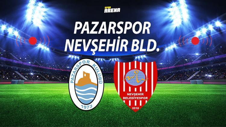 Pazarspor Nevşehir Belediyespor maçı ne zaman saat kaçta hangi kanalda