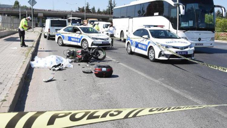 Kamyona çarpan motosikletin sürücüsü hayatını kaybetti