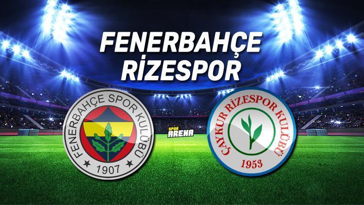 Fenerbahçe Çaykur Rizespor maçı saat kaçta, hangi kanalda