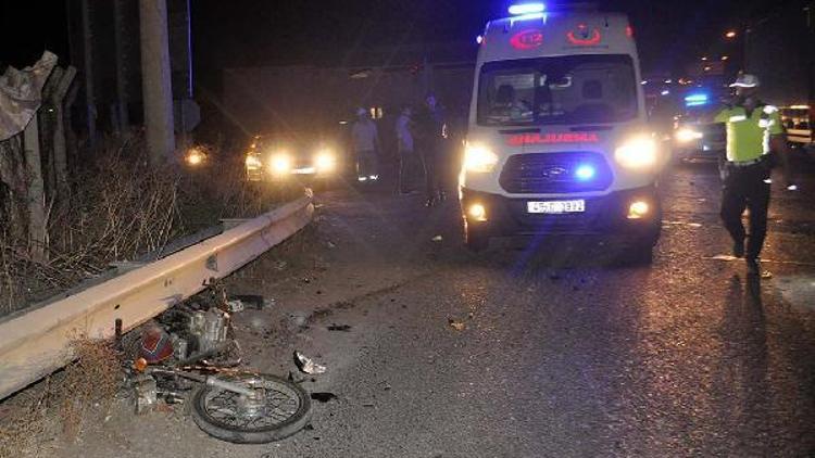 Manisada kazada ayağı kopan motosikletli genç yaşamını yitirdi