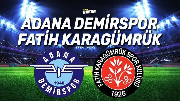 Adana Demirspor Fatih Karagümrük maçı ne zaman, saat kaçta, hangi kanalda