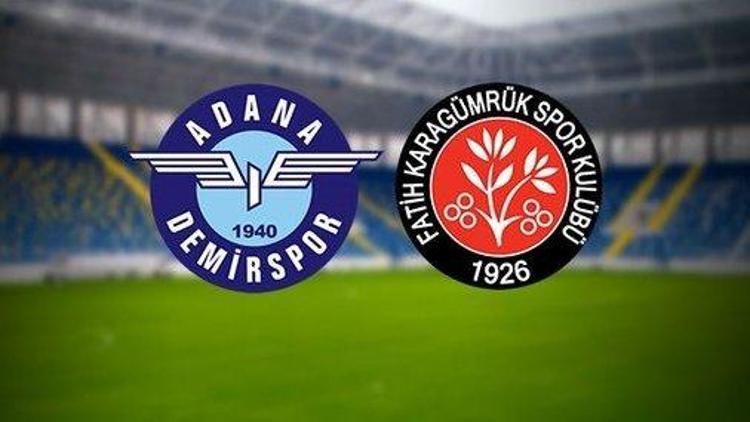Süper Lige yükselecek son takım yarın belli olacak Adana Demirspor ile Fatih Karagümrük...
