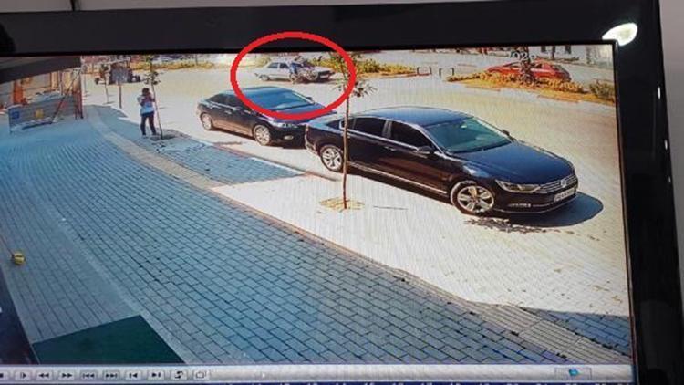 Osmaniyede 2 kişinin yaralandığı kaza güvenlik kamerasında