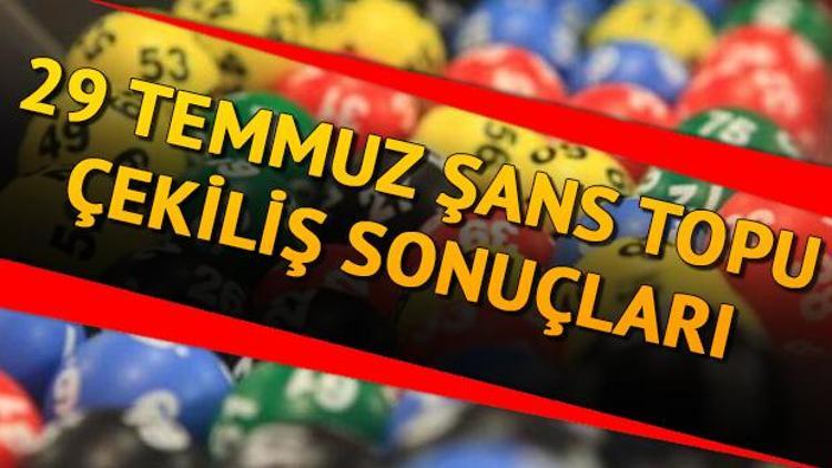 29 Temmuz 2020 Şans Topu canlı çekiliş sonuçları belli oldu - MPİ 998. hafta Şans Topu sonucu sorgulama