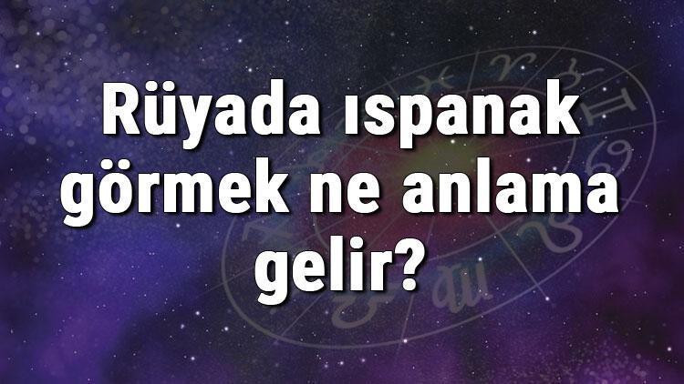 Rüyada ıspanak görmek ne anlama gelir? Rüyada ıspanak yemek, toplamak ve yıkamak tabirleri