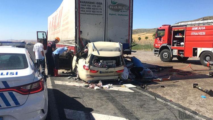 Gurbetçi aile Ankara’da kaza yaptı: 5 ölü