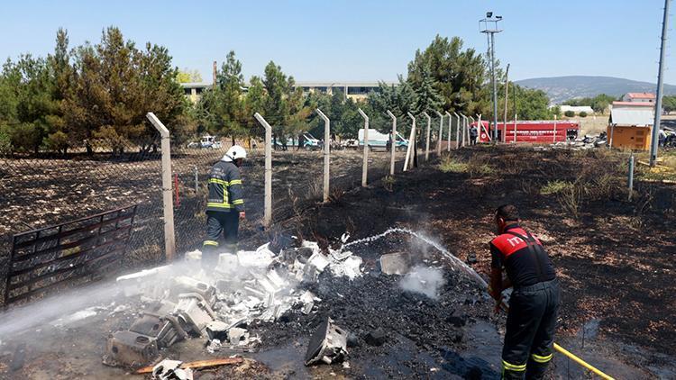 OSBdeki yangın, doğal gaz dağıtım istasyonuna sıçramadan söndürüldü