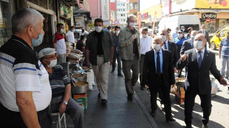 Kayseride vali ve belediye başkanından koronavirüs denetimi