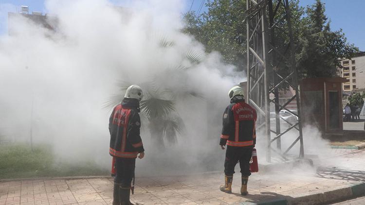 Şanlıurfa’da trafo yangınını itfaiye söndürdü