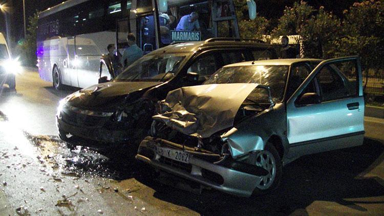 Muğlada zincirleme kaza 5 yaralı