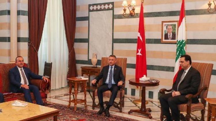 Cumhurbaşkanı Yardımcısı Fuat Oktay, Lübnan Başbakanı Diyab ile görüştü