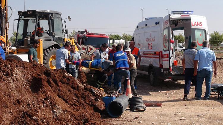Kiliste göçük altında kalan işçi ağır yaralandı