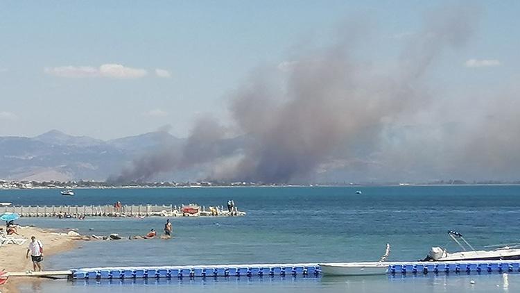 Son dakika... Edremit Körfezinde yangın