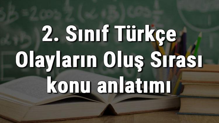2. Sınıf Türkçe Olayların Oluş Sırası konu anlatımı