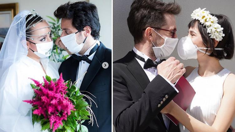 Virüs aşka engel olamadı… İşte pandemi döneminde evlenen ünlüler