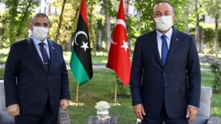 Bakan Çavuşoğlu, Libya Yüksek Devlet Konseyi Başkanı ile görüştü