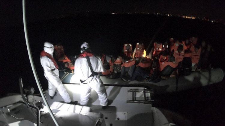 İzmir’de çok sayıda kaçak göçmen kurtarıldı