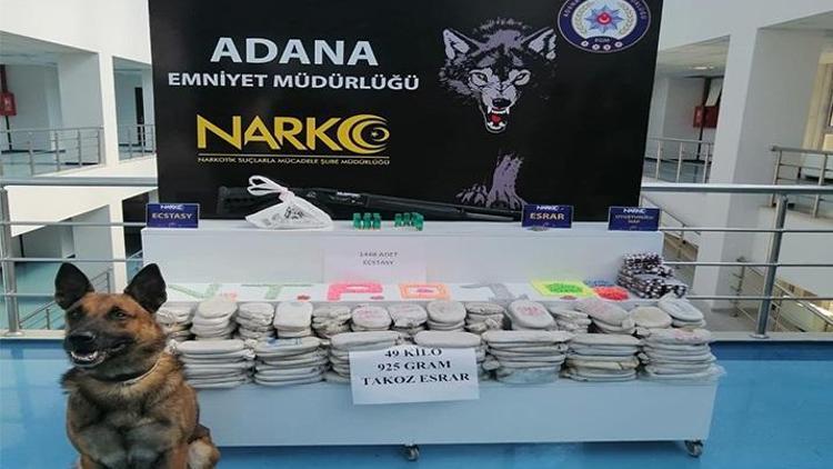 Adanada 50 kilo esrar ele geçirildi