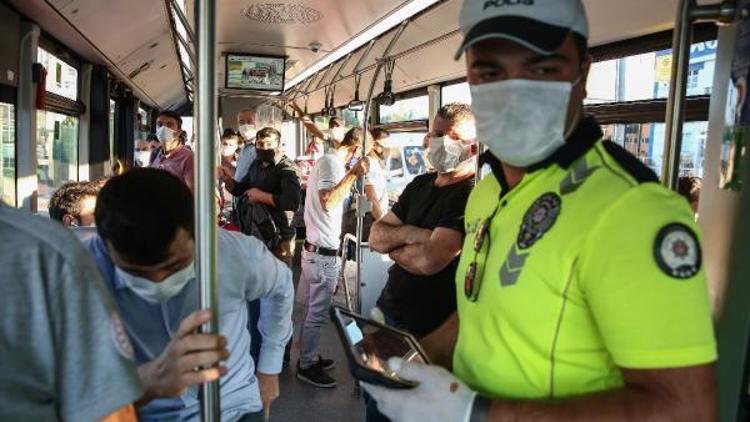 Son dakika... İstanbulda toplu taşıma araçlarına koronavirüs denetimi