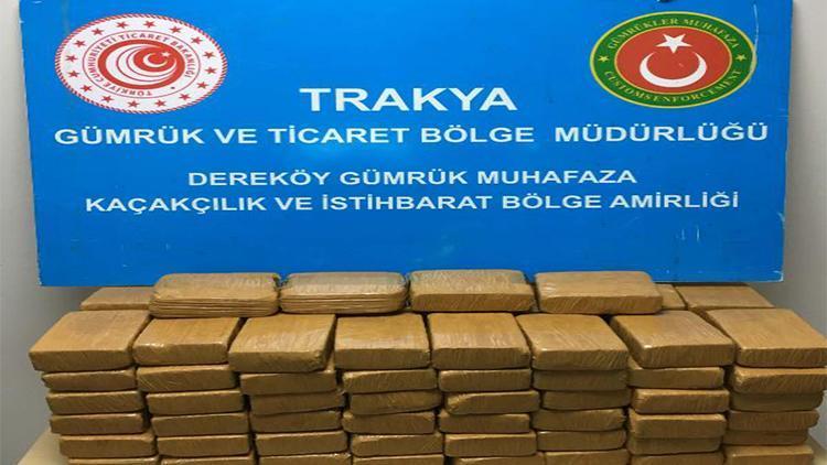 Dereköy Gümrük Kapısı’nda 50,9 kilo eroin ele geçirildi