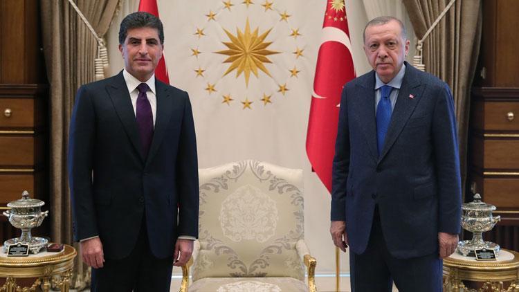 Cumhurbaşkanı Erdoğan, Neçirvan Barzaniyi kabul etti