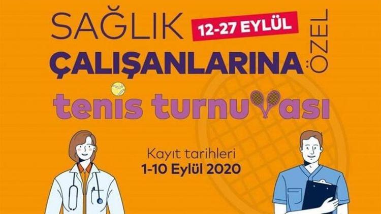Spor İstanbuldan sağlık çalışanlarına özel tenis turnuvası
