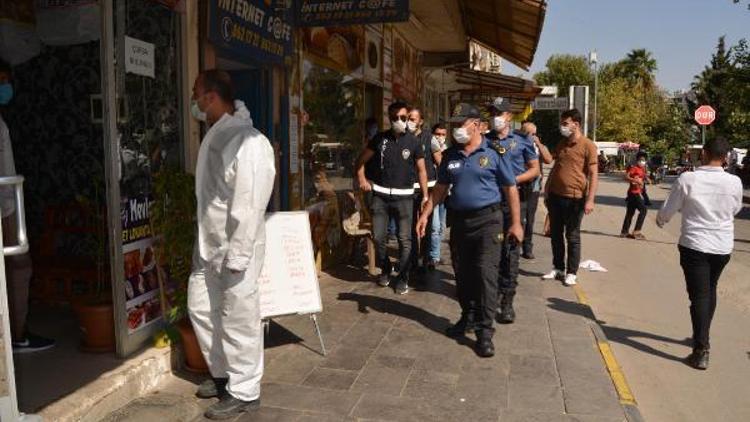 İslahiyede 60  polis ile maske denetimi