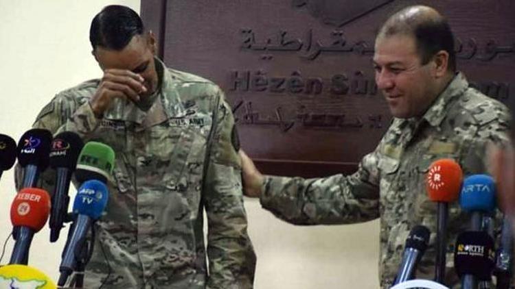 Skandal görüntüler ABDli komutanın PKK gözyaşları...