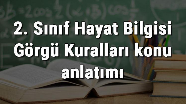 2. Sınıf Hayat Bilgisi Görgü Kuralları konu anlatımı