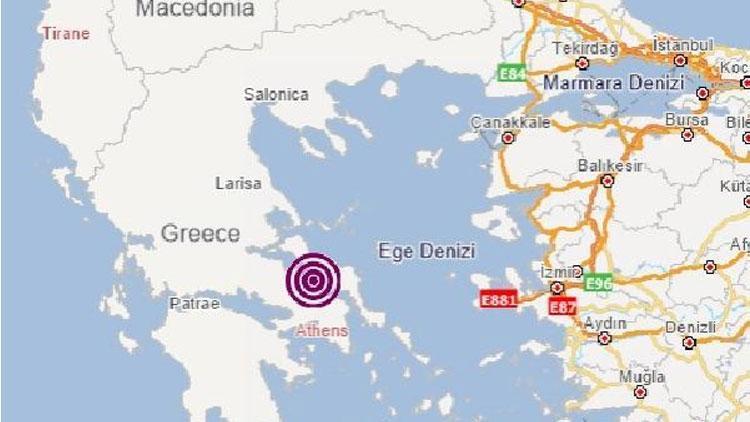 Yunanistanda 4.1 büyüklüğünde deprem