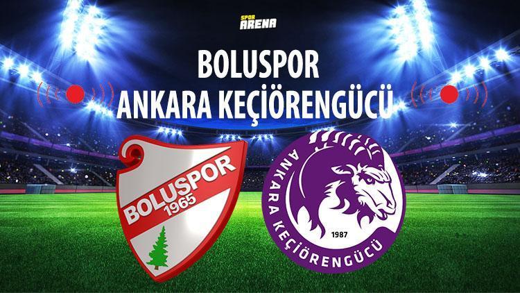 Boluspor Ankara Keçiörengücü maçı ne zaman hangi kanalda saat kaçta TFF 1. Ligde haftanın programı