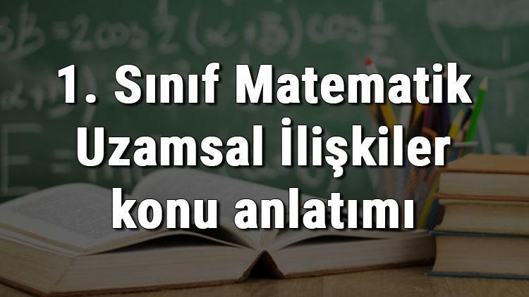 1. Sınıf Matematik Uzamsal İlişkiler konu anlatımı