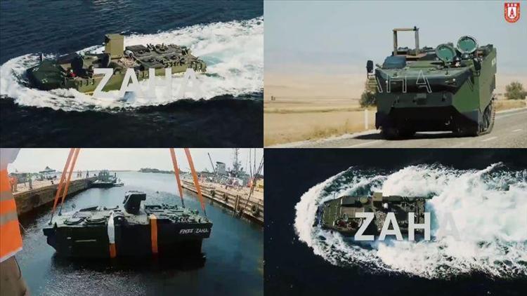 Deniz piyadesinin yeni aracı ZAHAnın testlerinde bir aşama daha geçildi