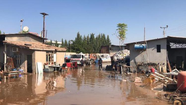 Suruç’ta taban suyu yükseldi, bazı mahalleleri su bastı