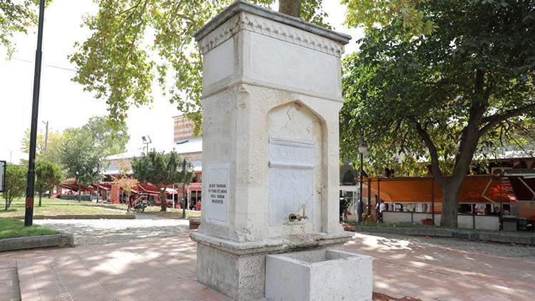 Edirnede 1911 yılındaki salgında şehit olan askerler ve doktorlar anısına yaptırılan çeşme onarıldı