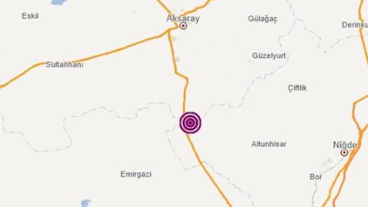 Son dakika deprem haberi: Aksarayda korkutan deprem