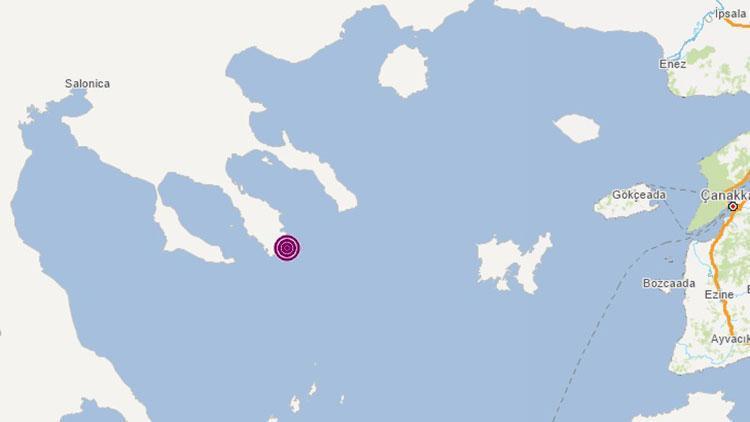 Son dakika depremler... Ege Denizinde 5.3 büyüklüğünde deprem