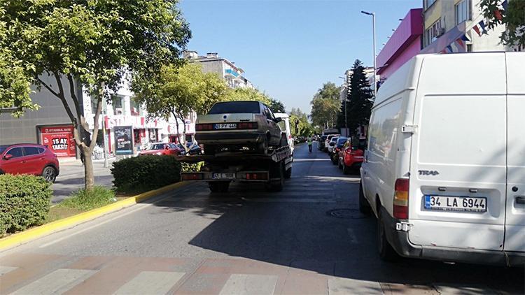 Sahte plaka ile gezerken uygulamada yakalandı