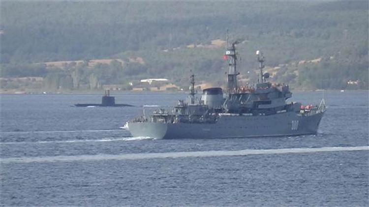 Rus savaş gemisi, Çanakkale Boğazı’ndan geçti