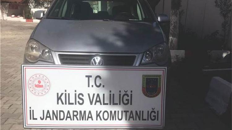 Osmaniye’den çalınan otomobil, Kiliste bulundu