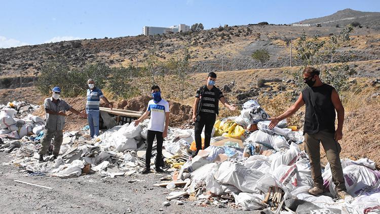 İzmirde doğaya bırakılan molozlar tepki çekti