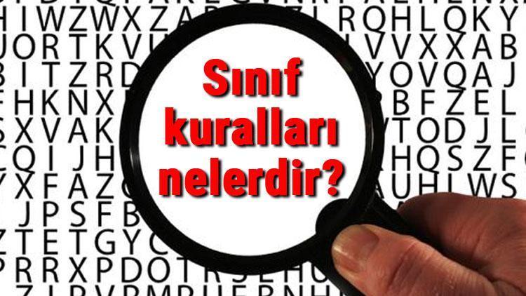 Sınıf kuralları nelerdir ve nasıl belirlenir Sınıf kurallarının önemi ve belirlerken dikkat edilecekler