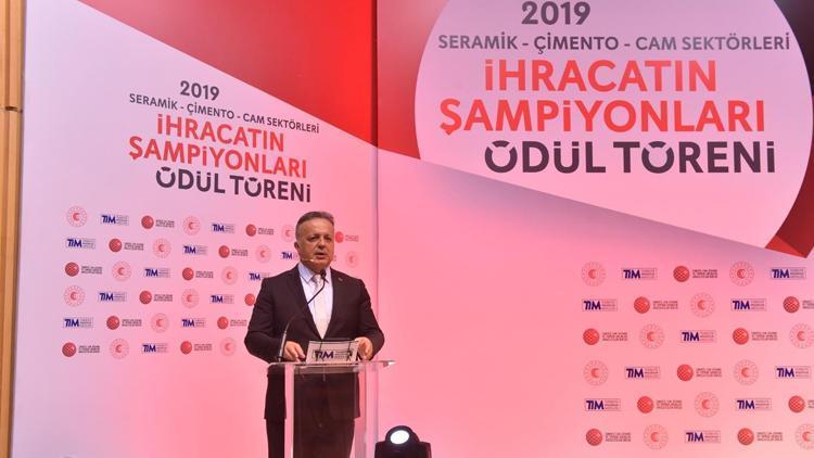 Seramik, çimento ve camın 2019 ihracat şampiyonları ödüllendirildi