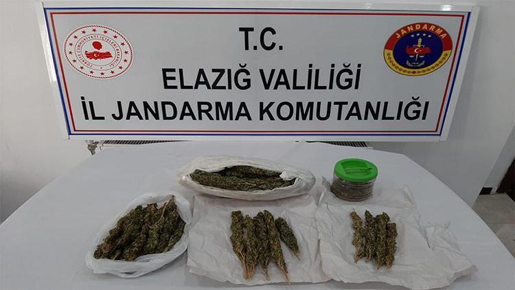 Elazığ’da uyuşturucu taciri yakalandı, 5 kilo esrar ele geçirildi