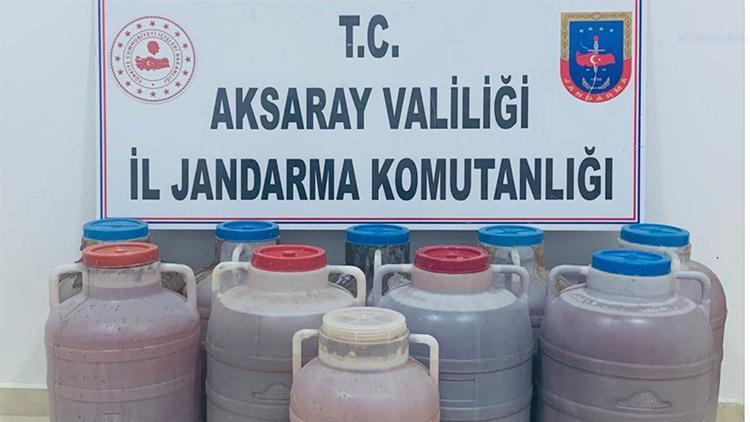 Aksaray’da kaçak içki operasyonu: 2 gözaltı