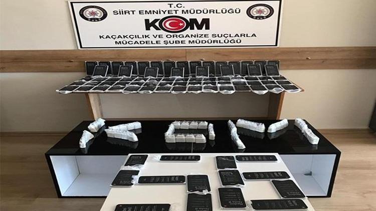 Siirt’te 143 adet kaçak cep telefonu ele geçirildi